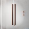 Radaway Furo Brushed Copper DWJ drzwi prysznicowe 120cm lewe szczotkowana miedź 10107622-93-01L/10110580-01-01